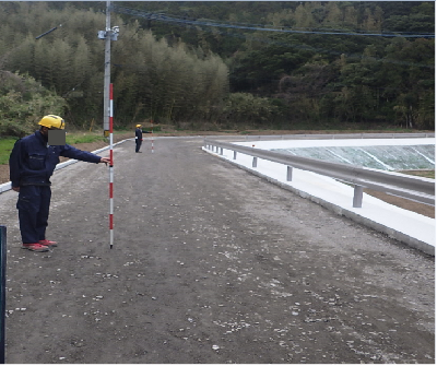住吉山信線道路改良工事の写真