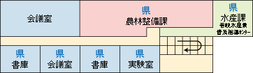 石田庁舎2階見取り図