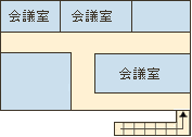 勝本庁舎中2階見取り図（会議室）