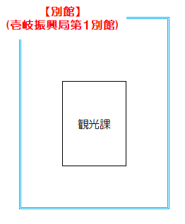 郷ノ浦庁舎別館見取り（観光課）
